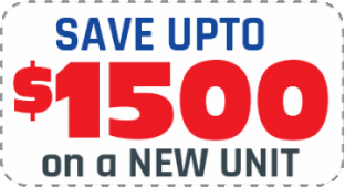 Save up to $1500 on a new unit